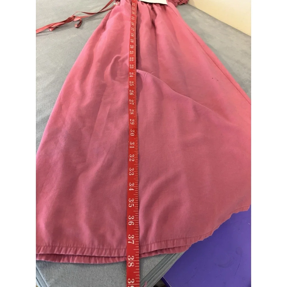 Scarlet Darkness Girls RenFaire Lace-Up Dress 7 Pink Dirndl Oktoberfest Costume